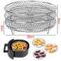 Air Fryer Baking Rack Metal Square/Round/Rectangle Oven Grill Racks Airfryer Accessories for Cosori,Instant Vortex,Gourmia,Foodi