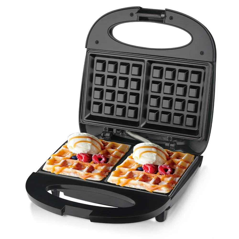850W Double-Sided Multi-Functional Breakfast Maker – Waffle, Sandwich & Mini Cake Maker (Semi-Automatic, EU 220V)