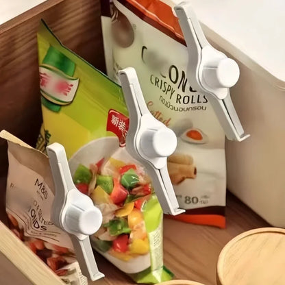 Kitchen Snack Sealing Bag Clips with Screw Cap – PP Food Preservation Clips for Seasoning Bags, Milk Powder & Storage