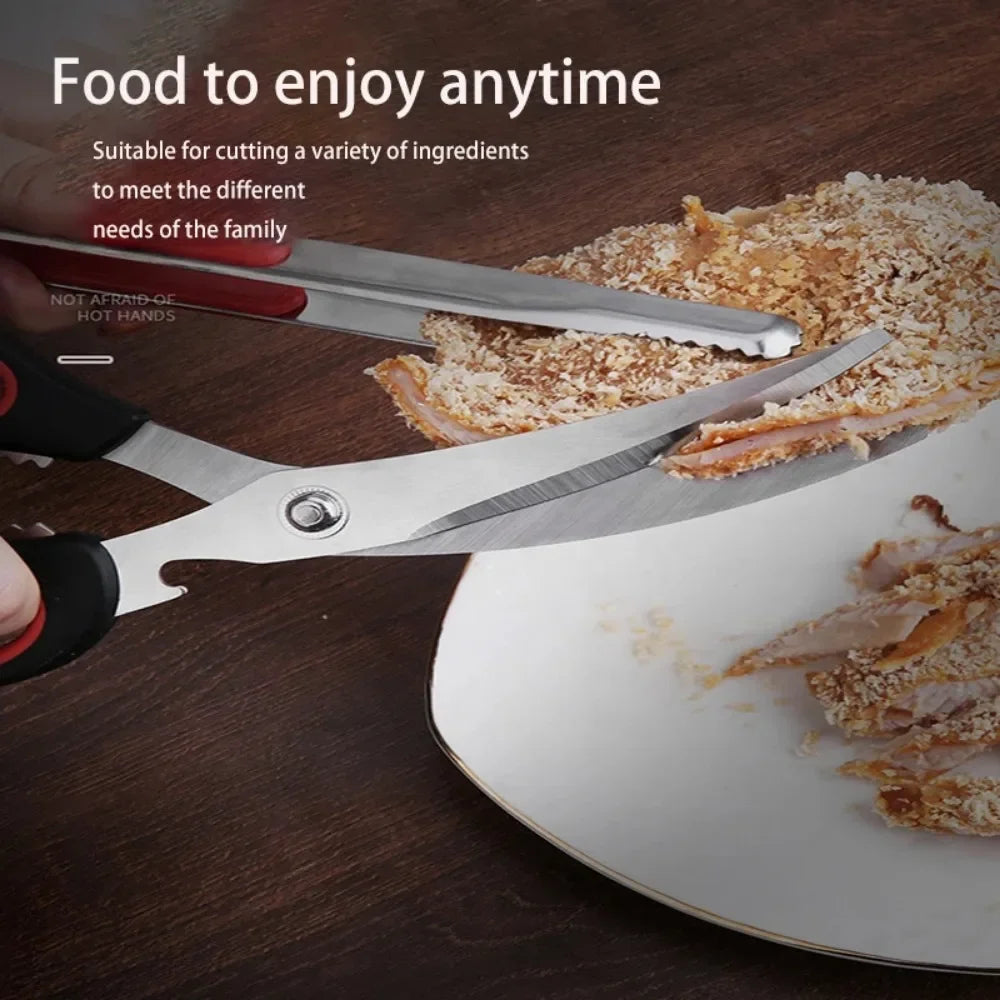 Skeyo Multi-Functional Stainless Steel Kitchen Scissors – Heavy-Duty Poultry, Fish & Household Cutting Shears