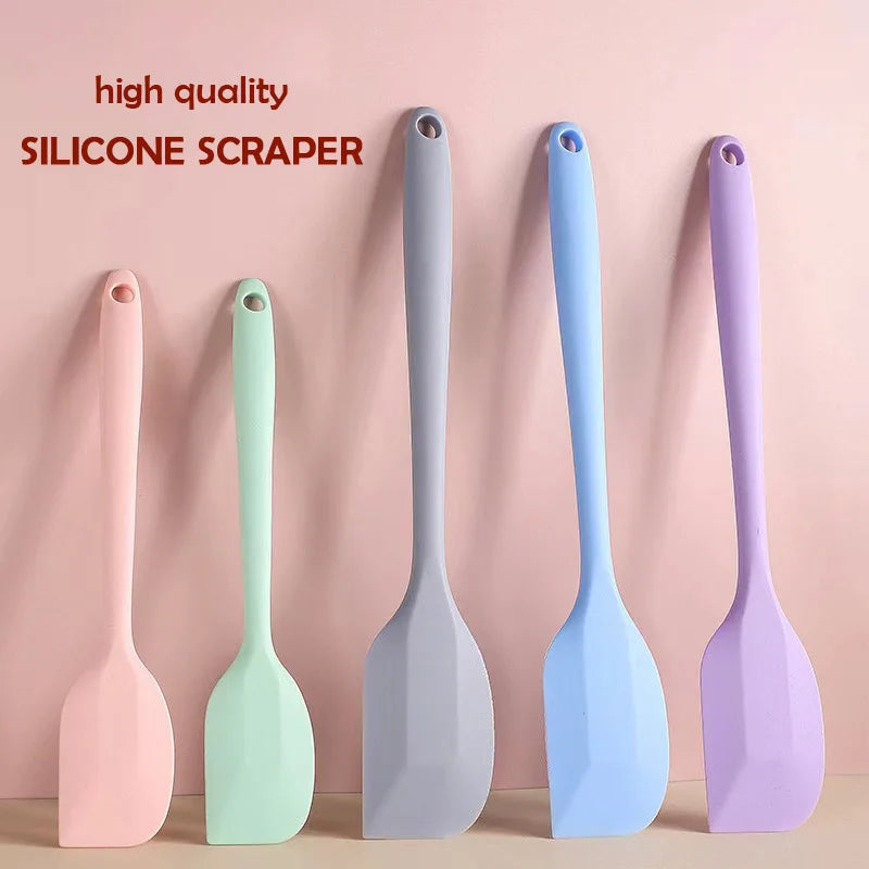 Premium Silicone Cream Spatula – Heat-Resistant Non-Stick Scraper for Baking & Cooking (Small/Large)