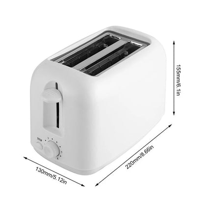2025 Portable Mini Breakfast Toaster Automatic Removable Bread Crumb Tray Toaster 6 Modes 2 Slice Bread Maker Toaster Ding~