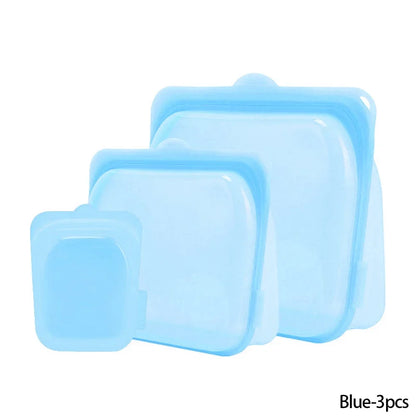 Reusable Silicone Stand-Up Zip Bag – Leakproof Fresh-Keeping Food Storage Bag