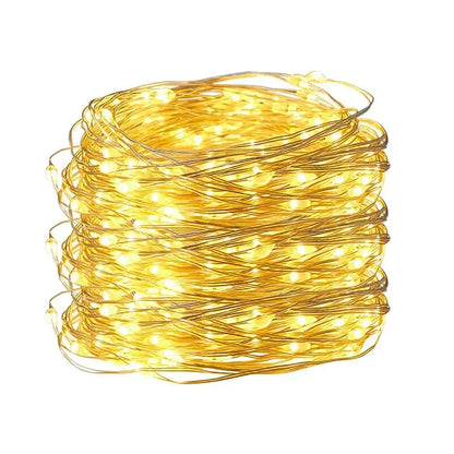 USB LED Fairy String Lights 5M – Waterproof Silver Wire Garland Light for Christmas, Wedding & Holiday Decor (CE & RoHS Certified)