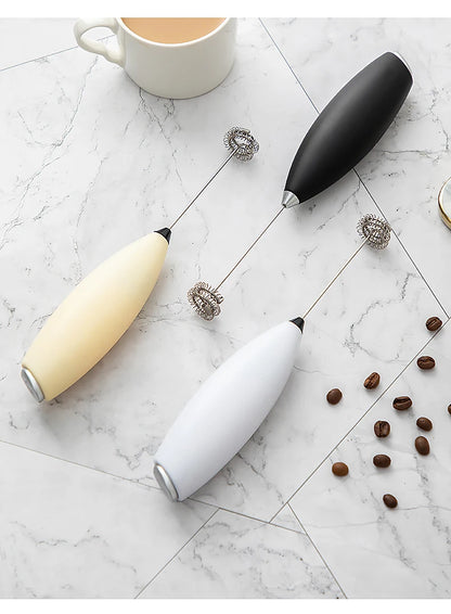 Electric Handheld Milk Frother & Mini Egg Beater – Wireless High-Speed Coffee & Drink Mixer