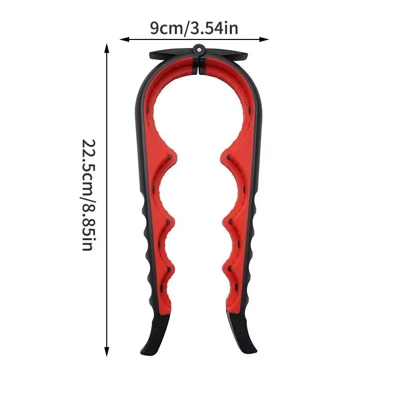 4-in-1 Multi-Function Can & Bottle Opener – Anti-Slip Handle Lid Twister for Jars, Cans, Pull-Tabs & Beverages