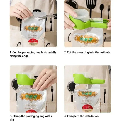 Snack Sealing Clip – Fresh-Keeping Food Bag Sealer with Flip-Top Buckle, Dustproof, Leak-Proof & Insect-Resistant