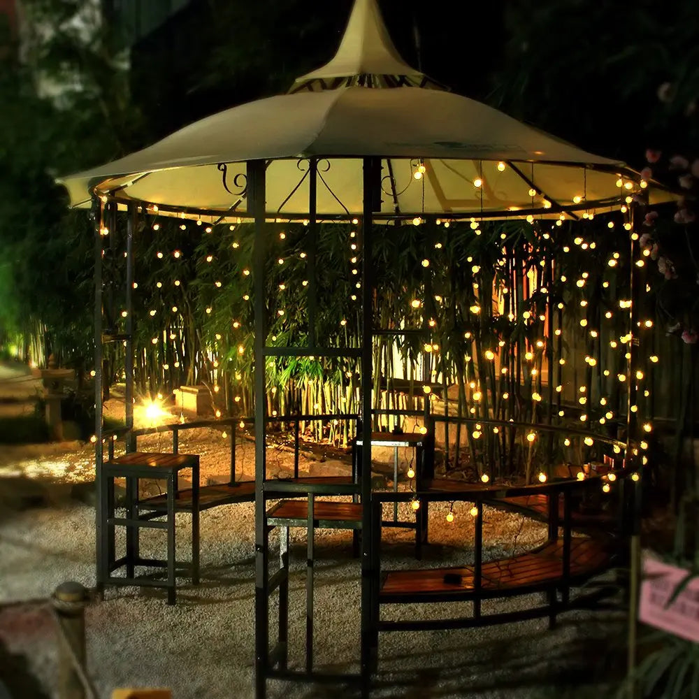 Outdoor Solar Crystal Ball String Lights – 200 LED Waterproof Fairy Garland for Christmas, Garden, Camping & Parties (IP65)