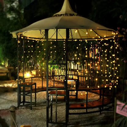 Outdoor Solar Crystal Ball String Lights – 200 LED Waterproof Fairy Garland for Christmas, Garden, Camping & Parties (IP65)