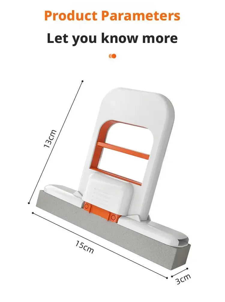 Foldable Handheld Sponge Mop – Portable Wet & Dry Dual-Use Mini Floor Cleaner with Self-Squeeze Design