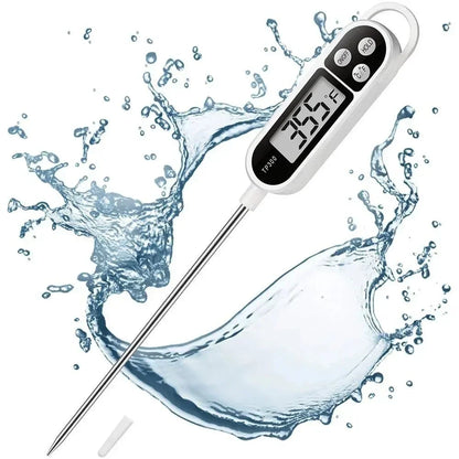 TP300 Digital Food Thermometer – Instant-Read Probe Thermometer for Meat, Oil, BBQ & Cooking