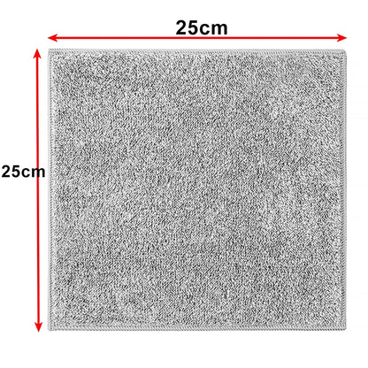 Bamboo Charcoal Super Absorbent Dishcloths – Thickened, Oil-Resistant Kitchen Cleaning Cloths (1–50 PCS)