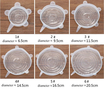 Reusable Silicone Stretch Lids – Fresh-Keeping, Airtight, Leakproof Food Covers