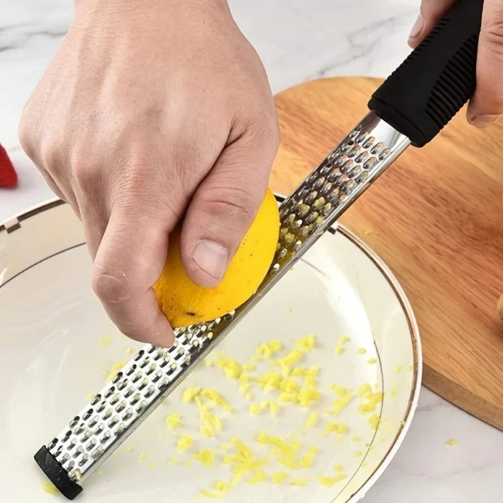 Multifunction Stainless Steel Handheld Grater & Slicer for Cheese, Lemon, Chocolate & Vegetables