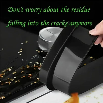 Heat-Resistant Silicone Stove Counter Gap Cover – Anti-Spill Kitchen Protector & Oil-Proof Slit Seal