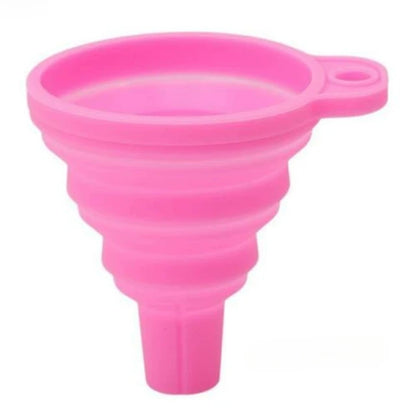 Mini Foldable Silicone Funnel – Collapsible Portable Funnel for Fuel, Oil, Kitchen Use & Liquids (Food-Grade Silicone)