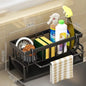 Multifunctional Sponge Rack & Sink Drainer – Kitchen Shelf Organizer for Sponges, Rags, Brushes & Dish Soap