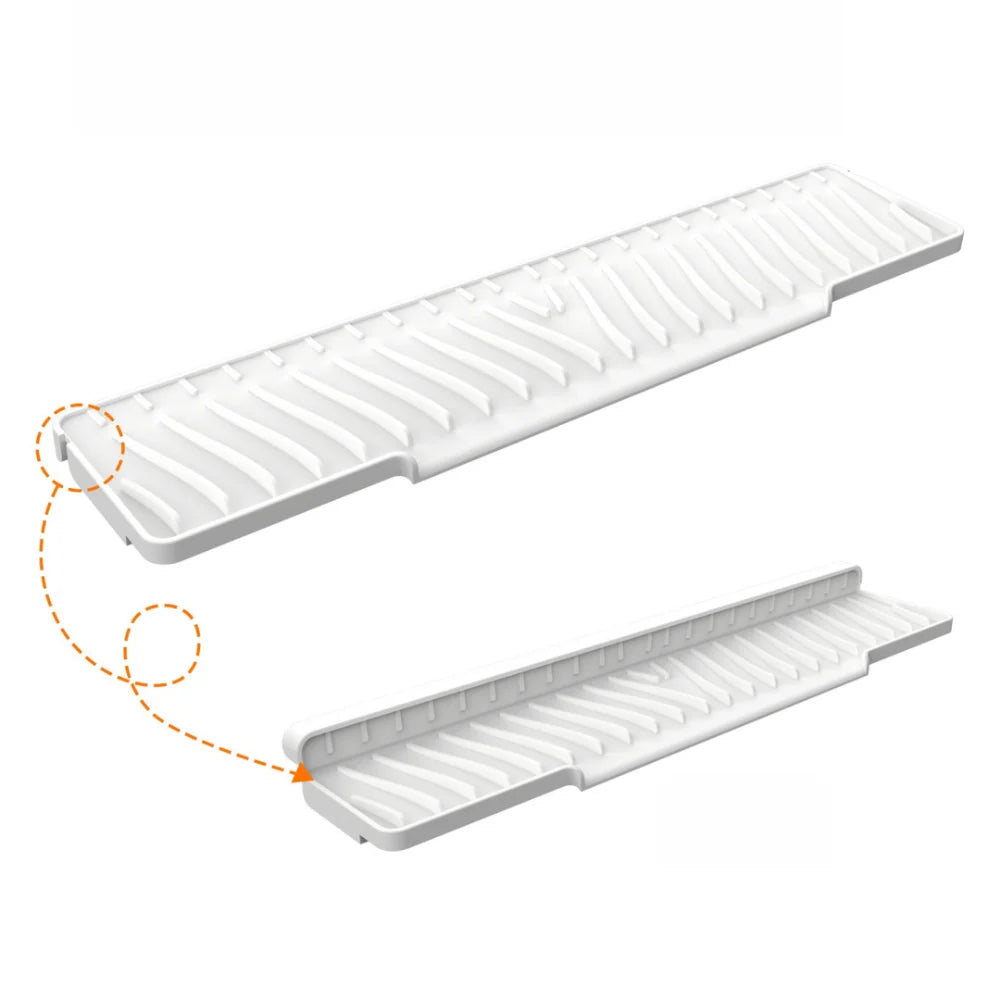 45cm Silicone Faucet Drain Mat – Anti-Slip Sink Splash Guard & Kitchen Sink Holder (Modern Farmhouse Decor)