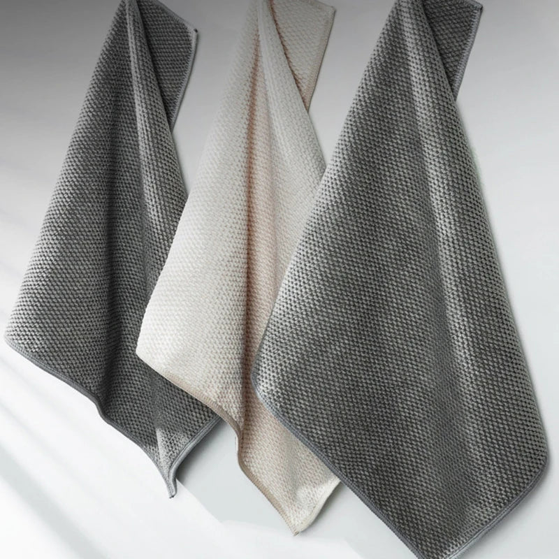 Kitchen Bar Cleaning Cloth Set – Honeycomb Microfiber Towels for Coffee Machines, Bars & Home Cleaning (3/5/10 PCS)