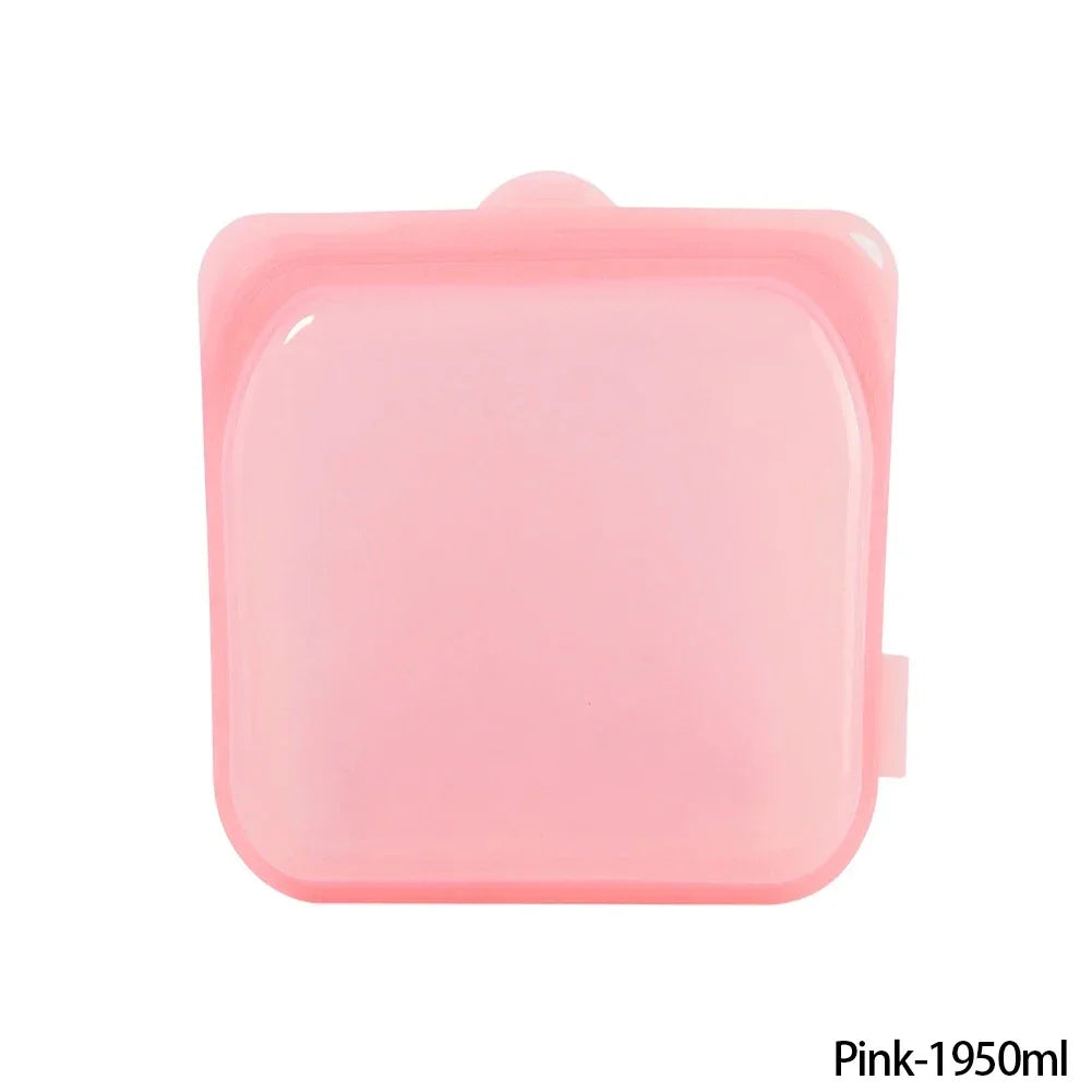 Reusable Silicone Stand-Up Zip Bag – Leakproof Fresh-Keeping Food Storage Bag