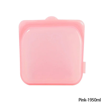 Reusable Silicone Stand-Up Zip Bag – Leakproof Fresh-Keeping Food Storage Bag