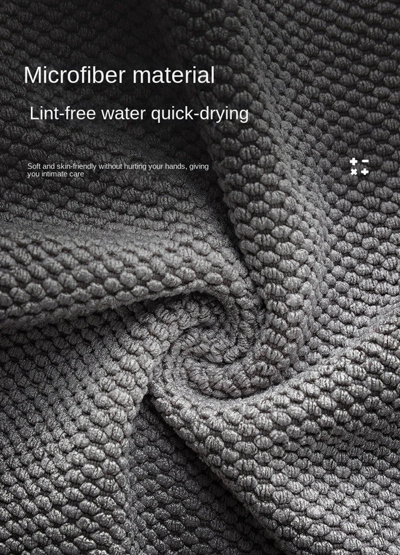 Kitchen Bar Cleaning Cloth Set – Honeycomb Microfiber Towels for Coffee Machines, Bars & Home Cleaning (3/5/10 PCS)