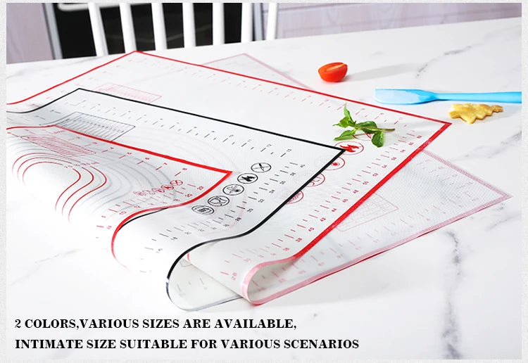 BUYYES Extra-Large Silicone Baking Mat – Non-Stick Kneading Pad for Dough, Pizza, Pastry & Cake Prep