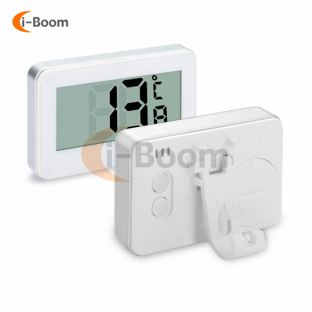 Electronic Refrigerator Thermometer – Magnetic Digital Temperature Monitor with Automatic Frost Alarm