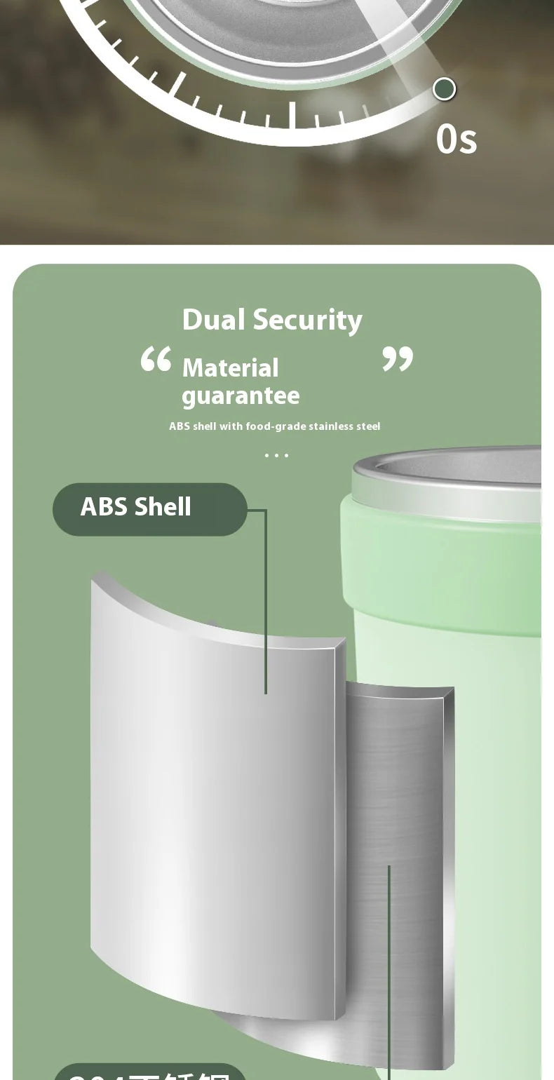 Smart Automatic Magnetic Stirring Cup – Temperature Display, USB Rechargeable, 380ml Portable Self-Mixing Mug
