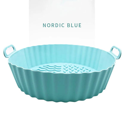 Reusable Silicone Air Fryer Liner Pot – Non-Stick, Heat-Resistant, Food-Safe Air Fryer Basket Accessory