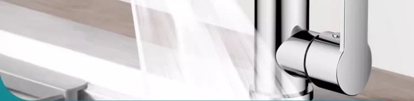 360° Rotatable Chrome Kitchen Faucet Spout – Splash-Proof, High-Pressure 3-Mode Nozzle Replacement (Easy Install)