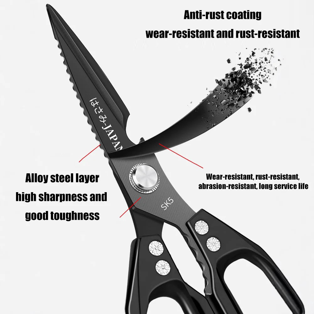 Multipurpose Stainless Steel Kitchen Scissors – Heavy-Duty All-In-One Shears