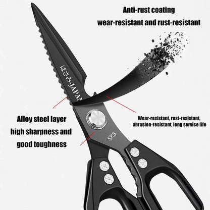 Multipurpose Stainless Steel Kitchen Scissors – Heavy-Duty All-In-One Shears