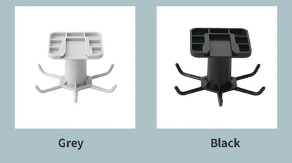 2PCS Kitchen Hook Organizer – Wall-Mounted Hanger & Dish Lid Rack for Cups, Utensils & Bathroom Storage (6 Hooks, PP/ABS)