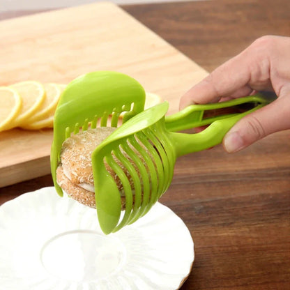 Stainless Steel Handheld Fruit Slicer Clip – Lemon, Orange, Tomato & Onion Cutter