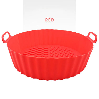 Reusable Silicone Air Fryer Liner Pot – Non-Stick, Heat-Resistant, Food-Safe Air Fryer Basket Accessory