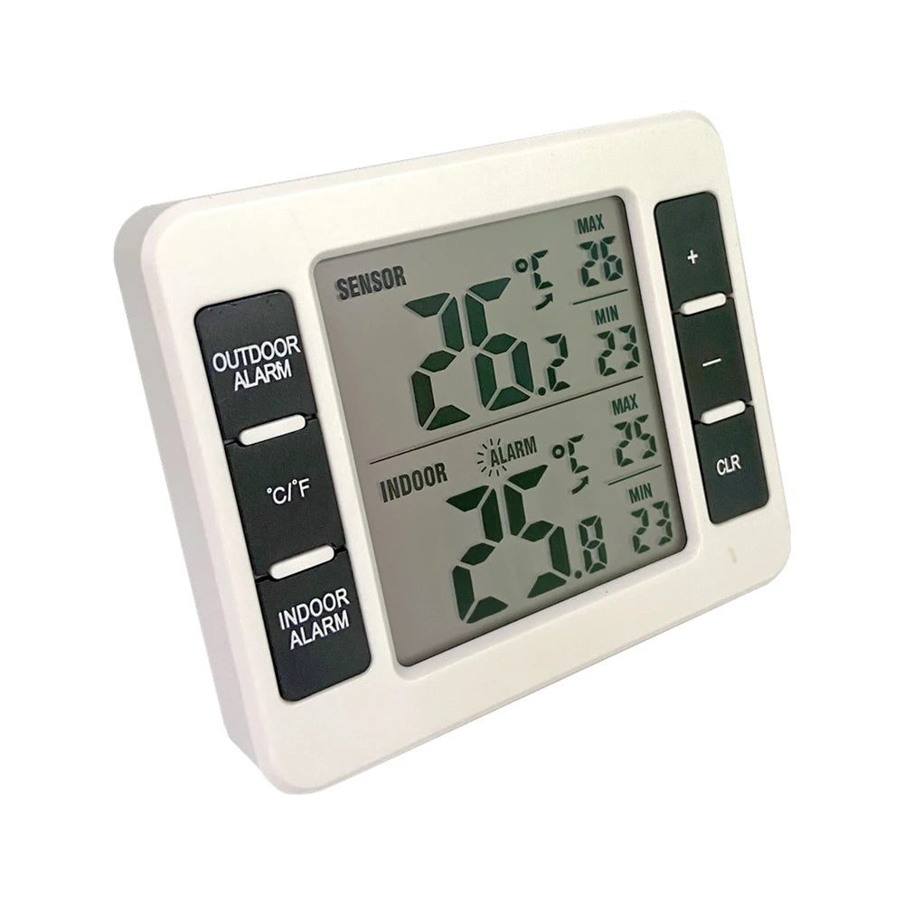 Digital Wireless Refrigerator Thermometer – Cordless Fridge/Freezer Temperature Monitor (-40°C~60°C)