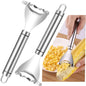 Stainless Steel Corn Peeler & Stripper – Quick Cob Cutter, Kernel Remover & Planer Tool for Easy Corn Prep