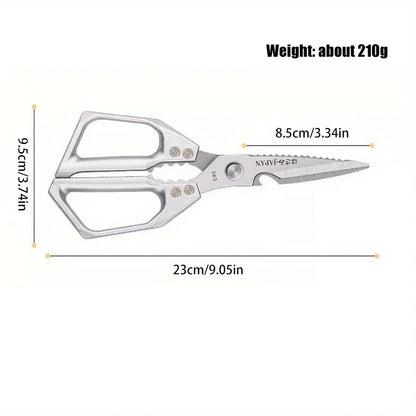 Multipurpose Stainless Steel Kitchen Scissors – Heavy-Duty All-In-One Shears