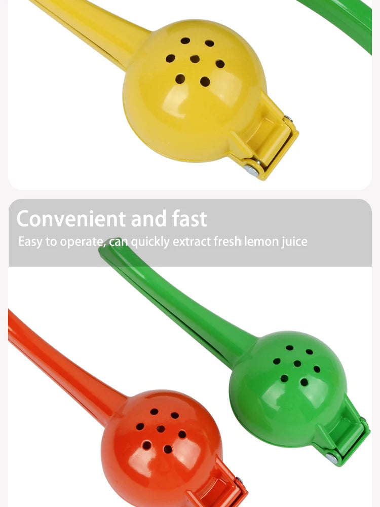 Aluminum Alloy Manual Lemon Squeezer – Hand-Pressed Orange & Fruit Juicer, Portable Eco-Friendly Kitchen Tool