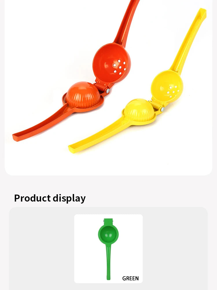 Manual Aluminum Alloy Lemon & Orange Squeezer – Portable Hand-Press Juicer