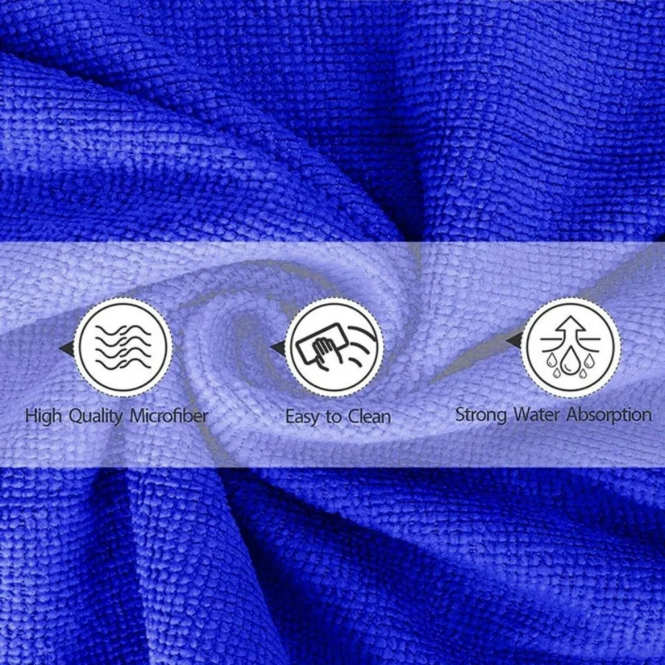 Microfiber Cleaning Towels – Ultra-Absorbent Car Wash, Polishing & Home Cleaning Cloths (1–20 PCS)