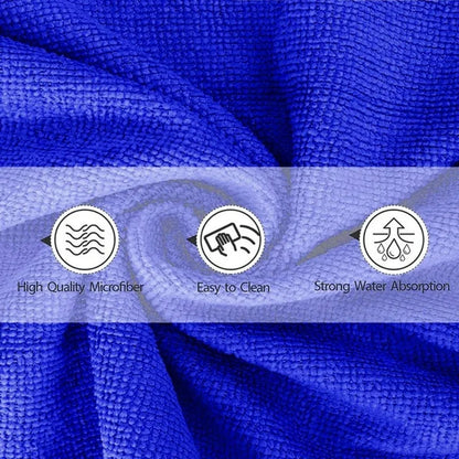 Microfiber Cleaning Towels – Ultra-Absorbent Car Wash, Polishing & Home Cleaning Cloths (1–20 PCS)