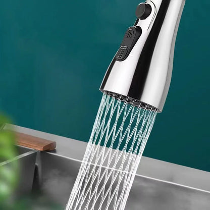 3-in-1 360° Rotating Kitchen Faucet Extender – Universal Pull-Out Tap Sprayer with Multi-Mode Booster Flow