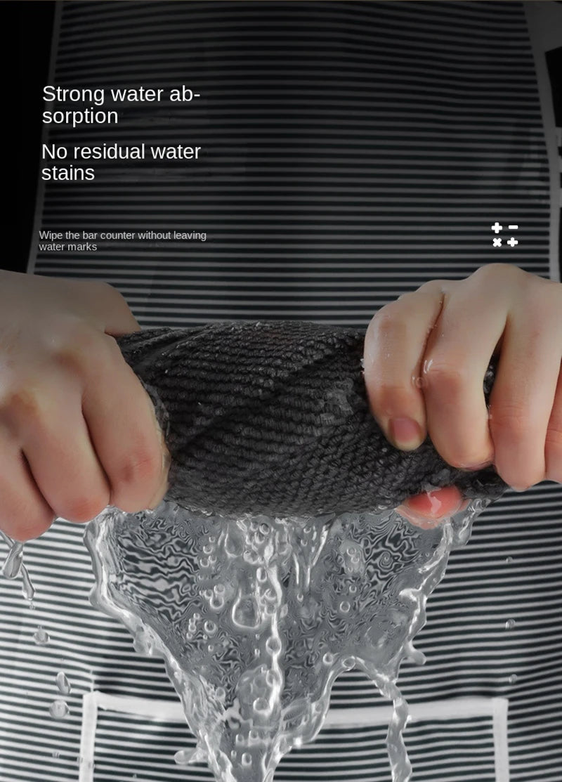 Kitchen Bar Cleaning Cloth Set – Honeycomb Microfiber Towels for Coffee Machines, Bars & Home Cleaning (3/5/10 PCS)