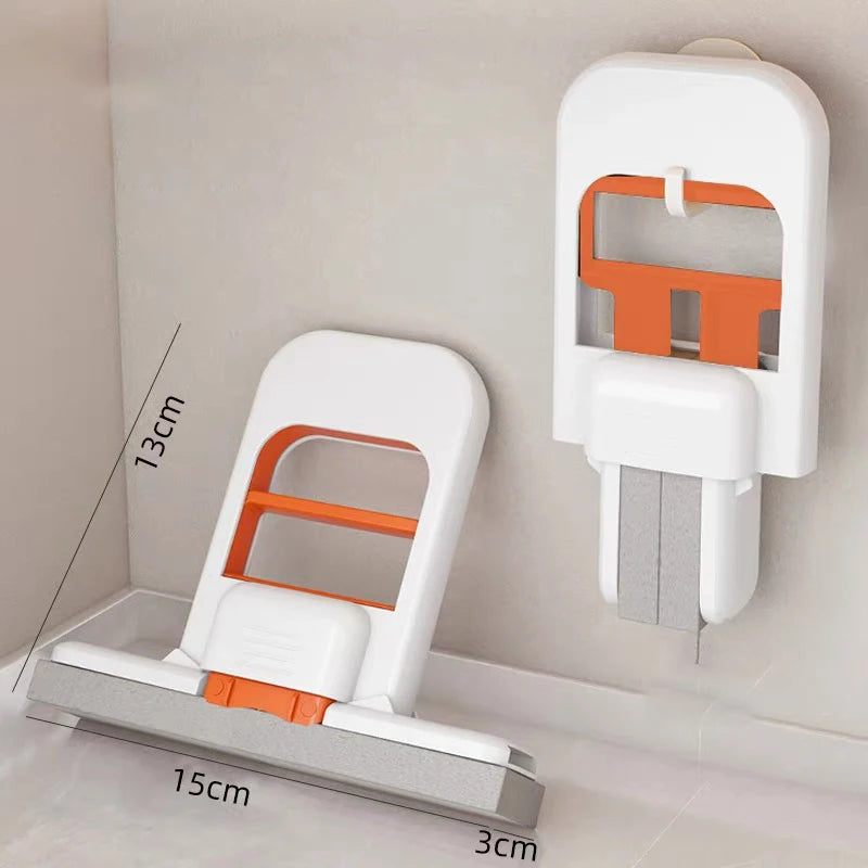 Foldable Handheld Sponge Mop – Portable Wet & Dry Dual-Use Mini Floor Cleaner with Self-Squeeze Design