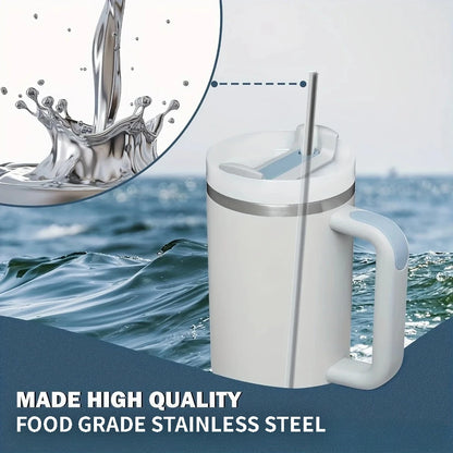 30cm Reusable Stainless Steel Drinking Straw – Extra Long Silver Straw for Smoothies, Cocktails & Tall Glasses