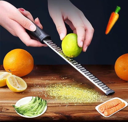Multifunction Stainless Steel Handheld Grater & Slicer for Cheese, Lemon, Chocolate & Vegetables