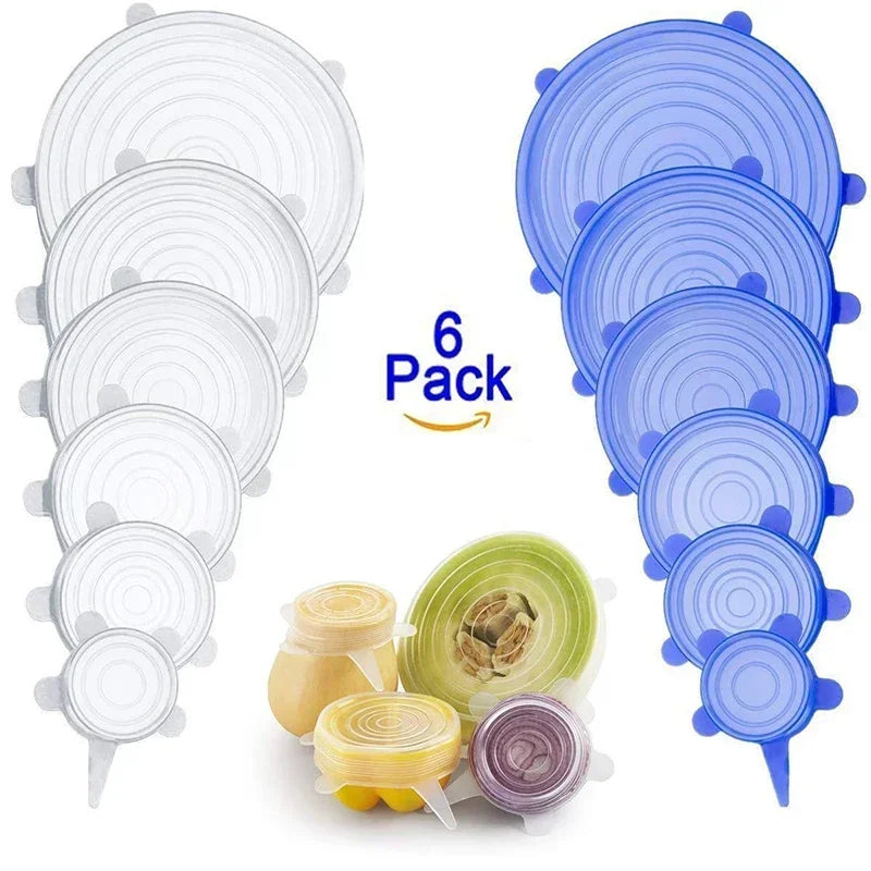 Reusable Silicone Stretch Lids – Fresh-Keeping, Airtight, Leakproof Food Covers