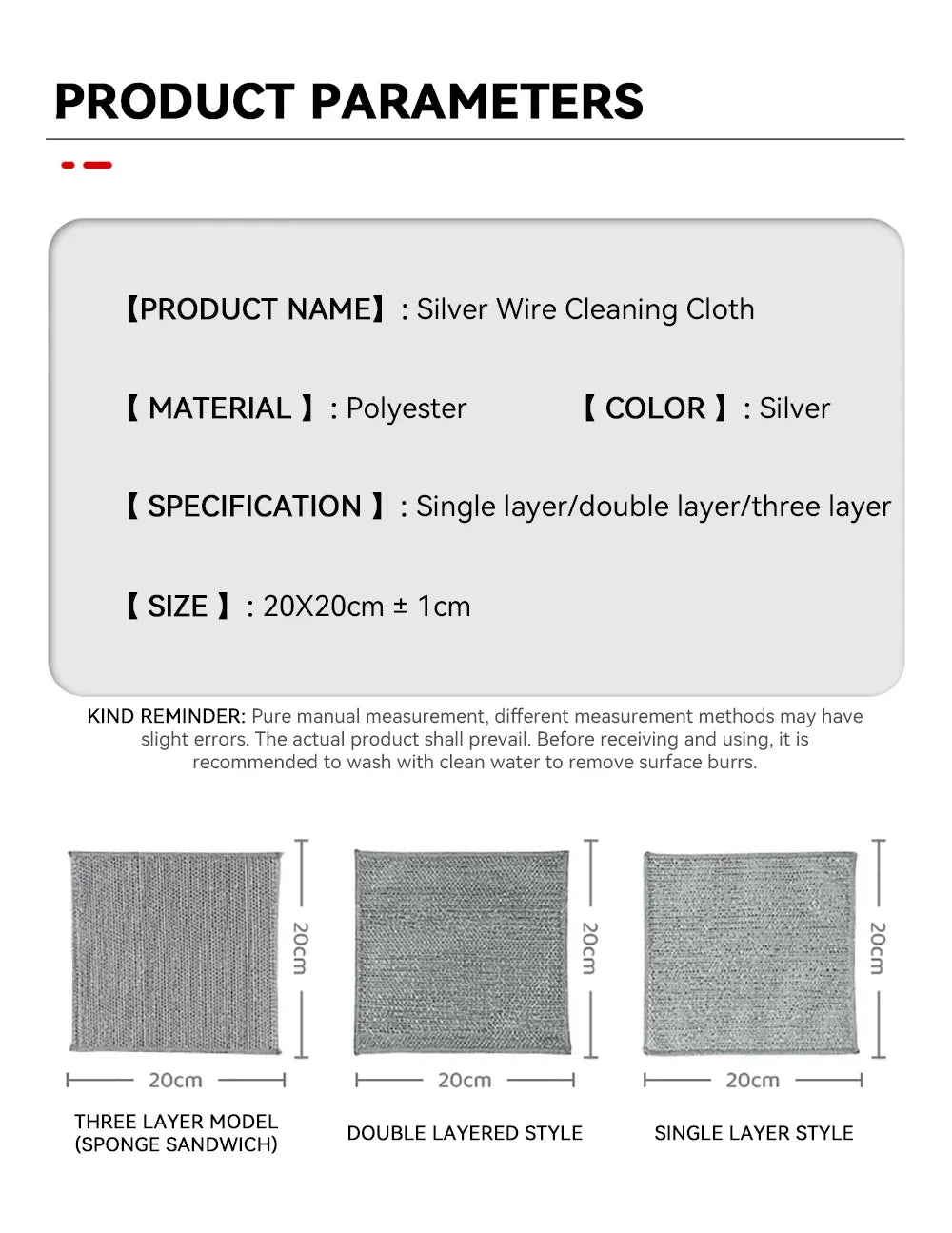 Magic Cleaning Cloth – Multipurpose Wire Mesh Miracle Scrubber for Tough Stains & Daily Dishwashing